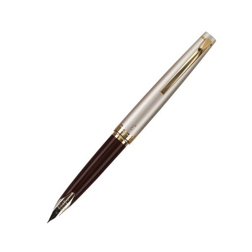 pilot-elite-95s-deep-red-resin-with-GT-fountain-pen-front-view