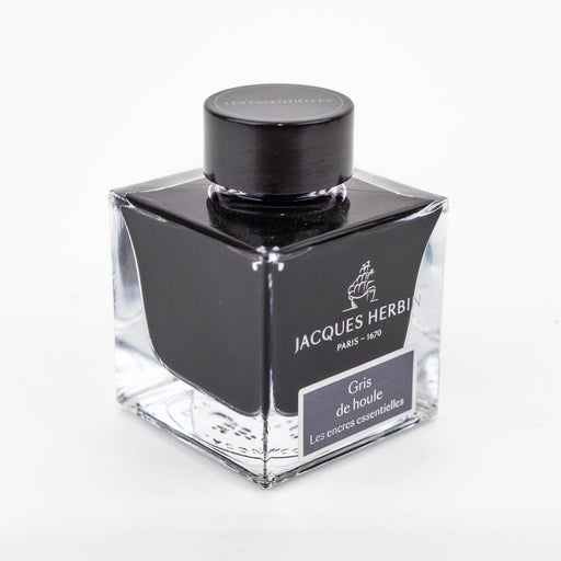 Jacques Herbin Essentielles Ink Bottle (Gris de Houle - 50 ML) 13108JT-side-view