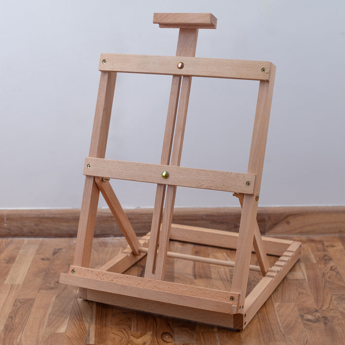 artists-tabletop-wooden-h-frame- easel-(HPX-Z11)-side-view