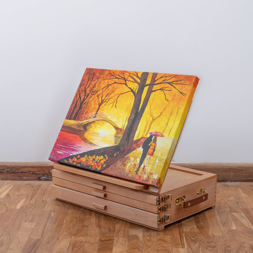 Artist Tabletop Sketch Box Easel with Storage Box (HPX-Z3)-2