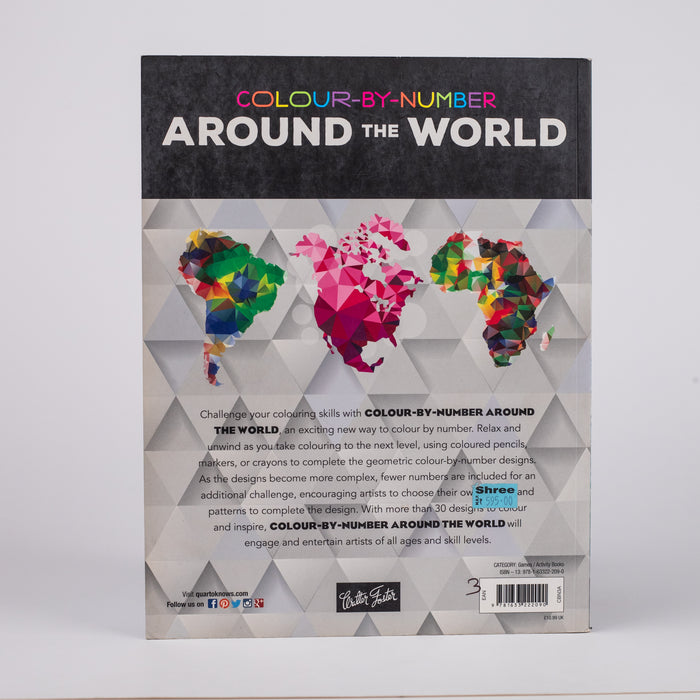 Colour-By-Number Around the World (Paperback)