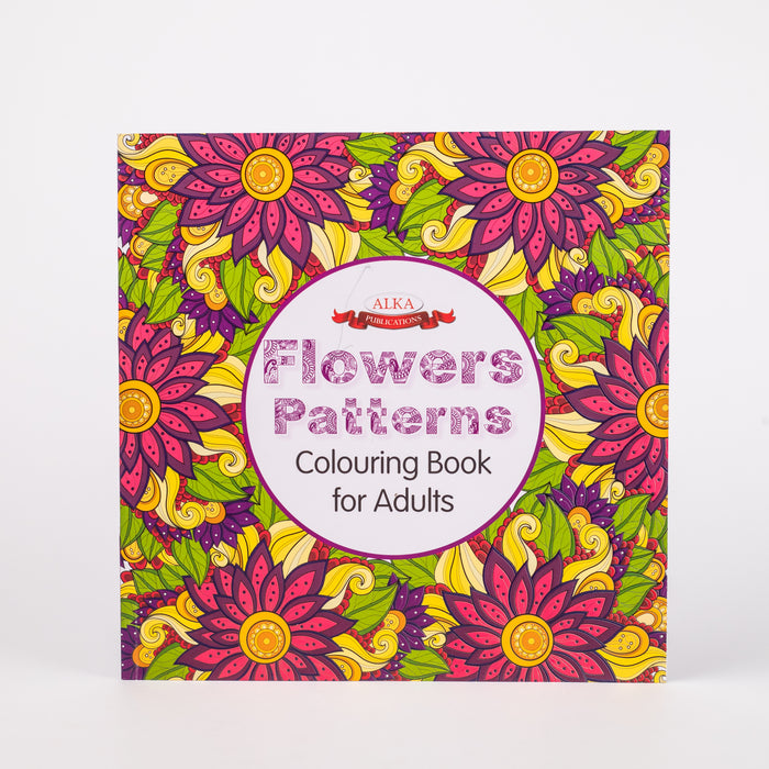 Flowers Patterns Colouring Book For Adults (Paperback)