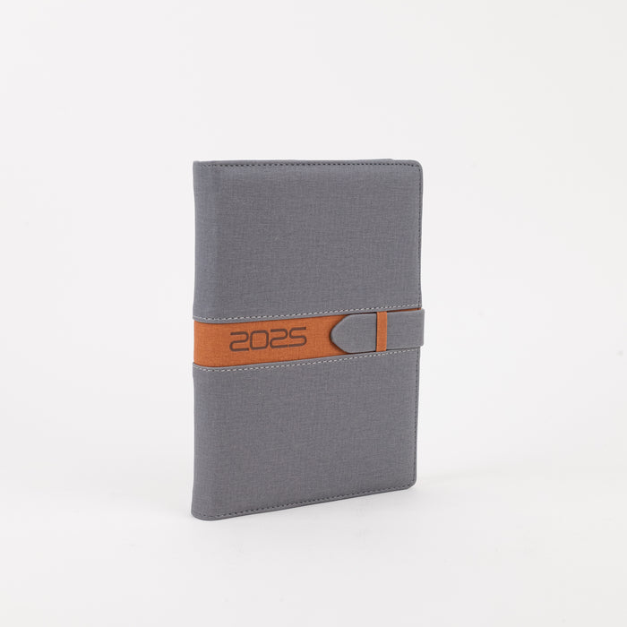 anupam-slide-diary-2025-80-GSM-grey-tan-front-view