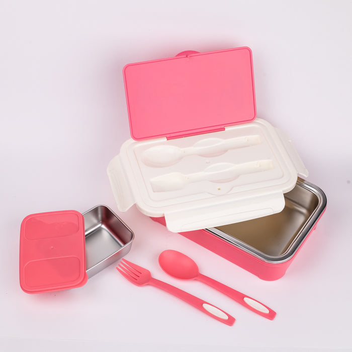 Dubblin - Tom Stainless Steel Lunch Box (Pink)