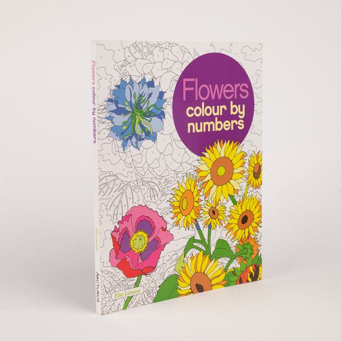 Flowers Colour by Numbers by Else Lennox (Paperback)