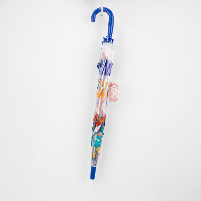 Transparent Printed Design Umbrella for Kids (RST060A) 50cm x 8k - Blue