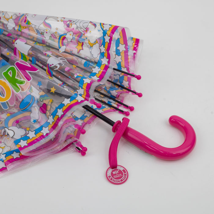 Transparent Printed Design Umbrella for Kids (RST060A) 50cm x 8k - Pink