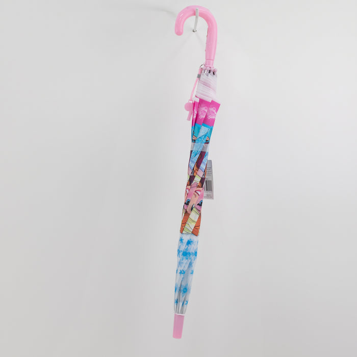 Transparent Printed Design Umbrella for Kids (RST060A) 50cm x 8k - Pastel Pink