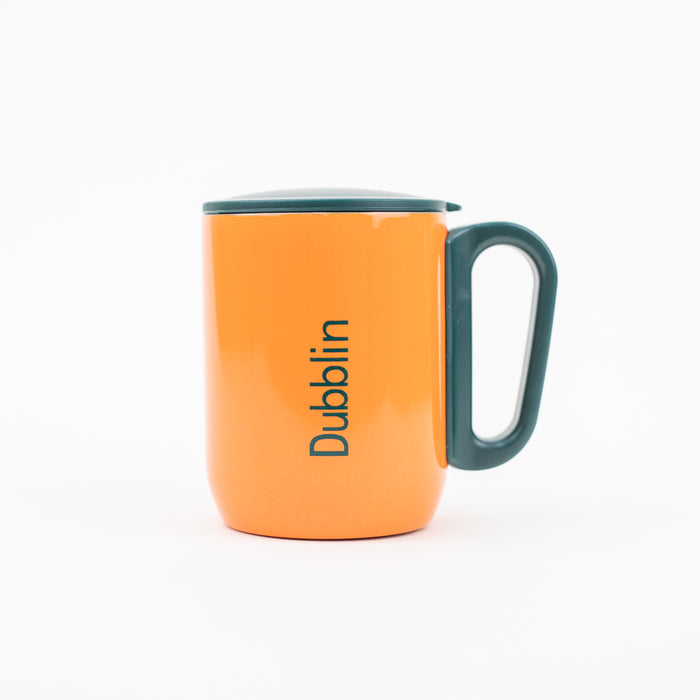 Dubblin - Polo Stainless Steel Unbreakable Tea Coffee Mug 220ml - Orange