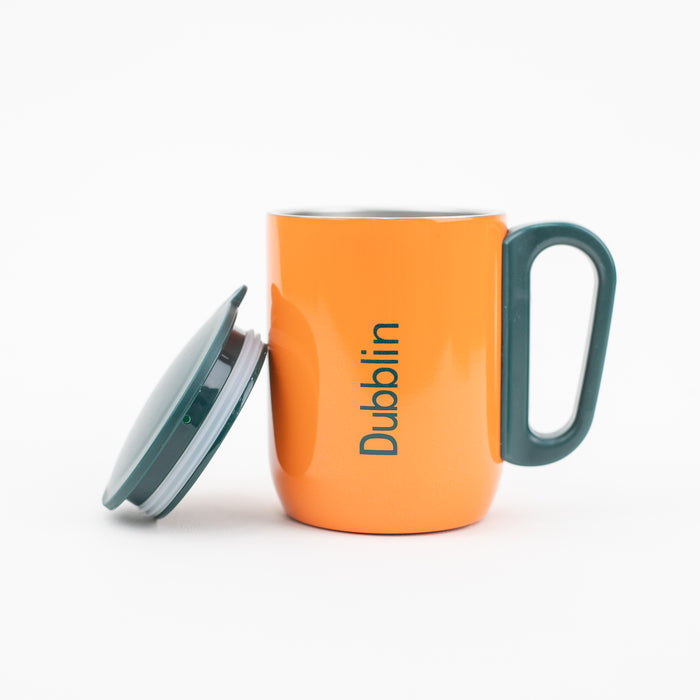 Dubblin - Polo Stainless Steel Unbreakable Tea Coffee Mug 220ml - Orange