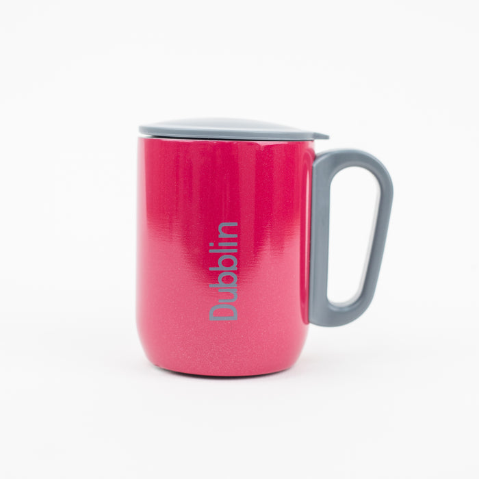 Dubblin - Polo Stainless Steel Unbreakable Tea Coffee Mug 220ml - Pink