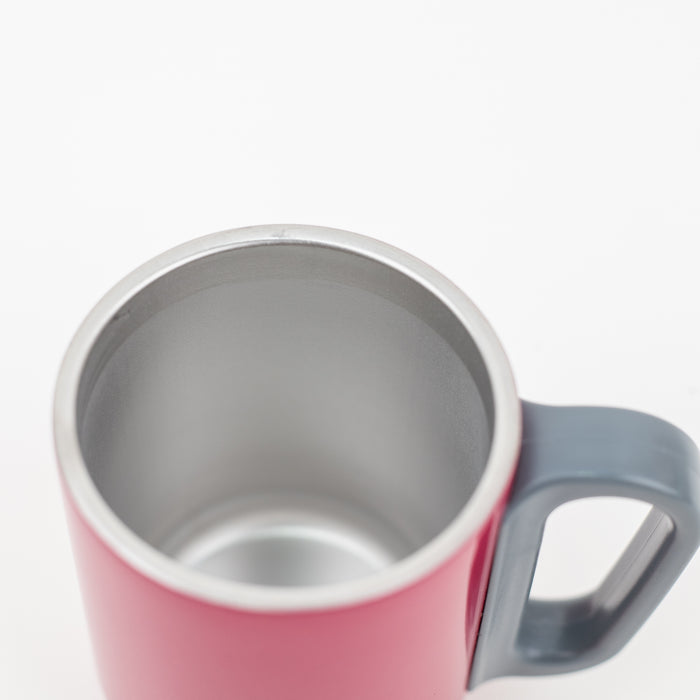 Dubblin - Polo Stainless Steel Unbreakable Tea Coffee Mug 220ml - Pink