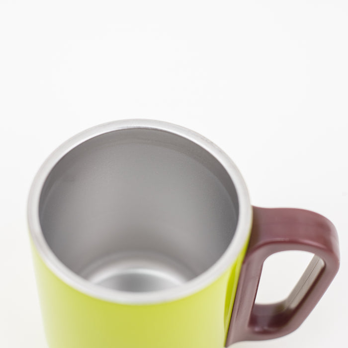 Dubblin - Polo Stainless Steel Unbreakable Tea Coffee Mug 220ml - Neon Green