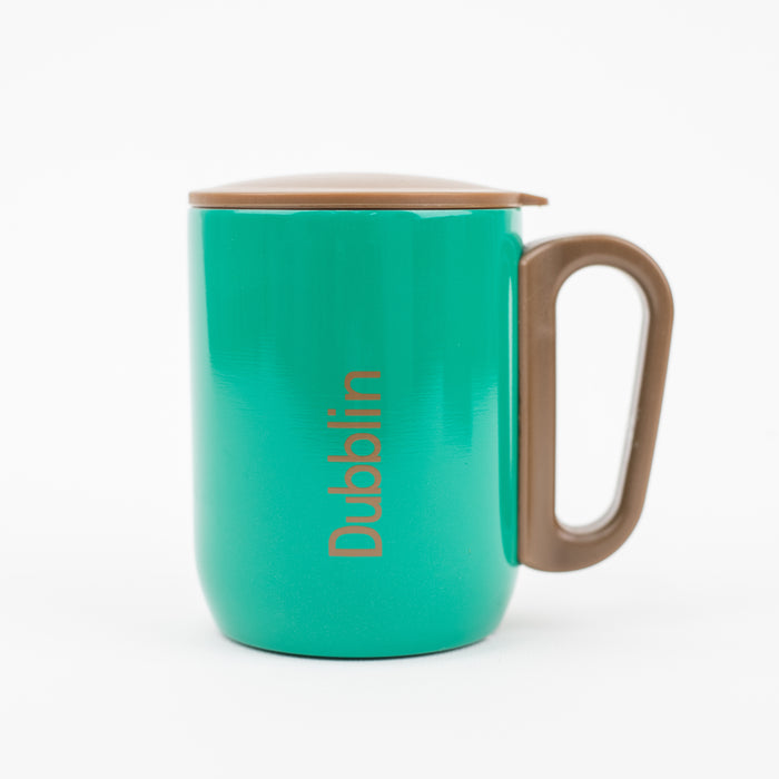 Dubblin - Polo Stainless Steel Unbreakable Tea Coffee Mug 220ml - Green