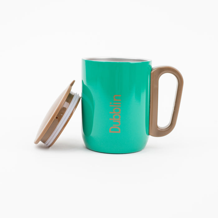 Dubblin - Polo Stainless Steel Unbreakable Tea Coffee Mug 220ml - Green