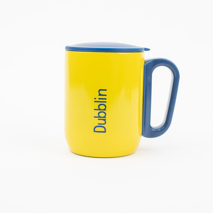 Dubblin - Polo Stainless Steel Unbreakable Tea Coffee Mug 220ml - Yellow