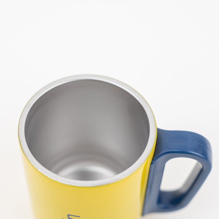 Dubblin - Polo Stainless Steel Unbreakable Tea Coffee Mug 220ml - Yellow