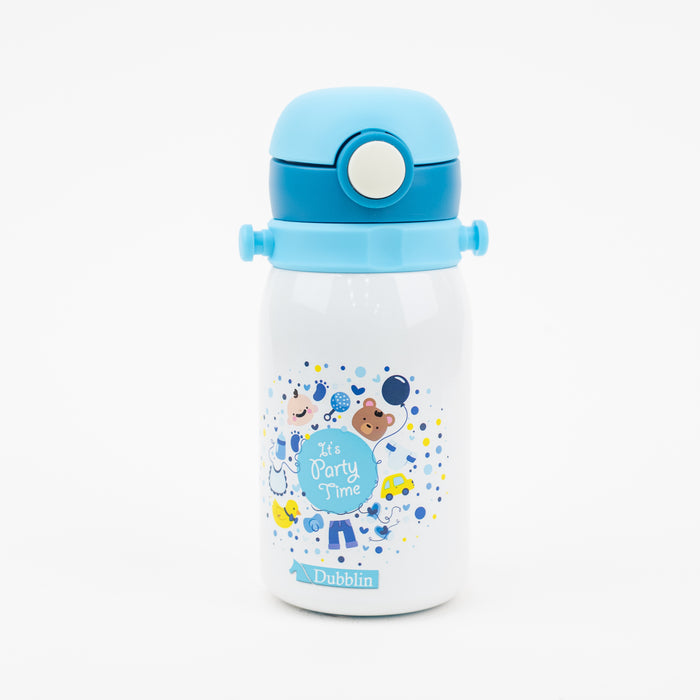 Dubblin - Donut Double Wall Vacuum Insulated Water Bottle - Blue