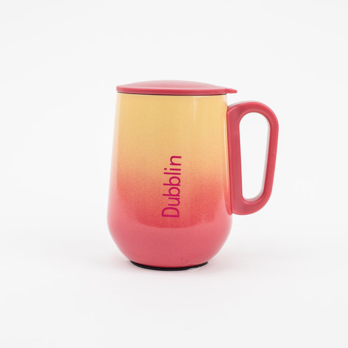 Dubblin Rugby Stainless Steel Unbreakable Tea Coffee Mug 270ml - Red