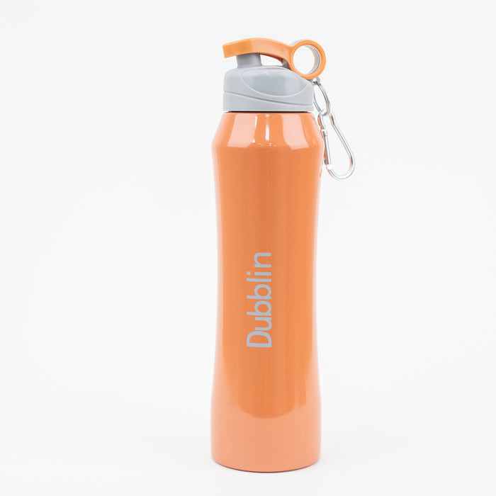 Dubblin - Trendy Double Wall Vacuum Insulated Water Bottle - Orange