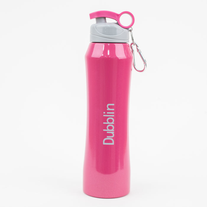 Dubblin - Trendy Double Wall Vacuum Insulated Water Bottle - Pink