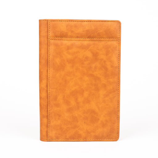 anupam-stagger-journal-ruled-A5-notebook-tan-front-view