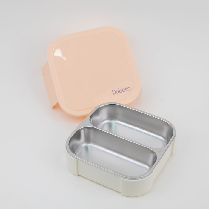 Dubblin - Square Insulated Lunch Box (Peach)