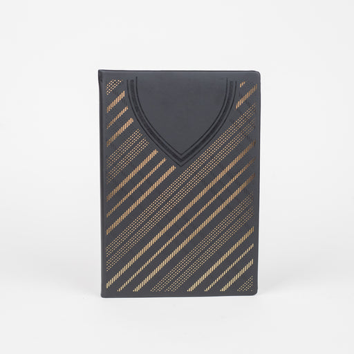 anupam-dap-A5-note-book-with-trendy-shirt-style-design-(80 GSM)-black-cover-view