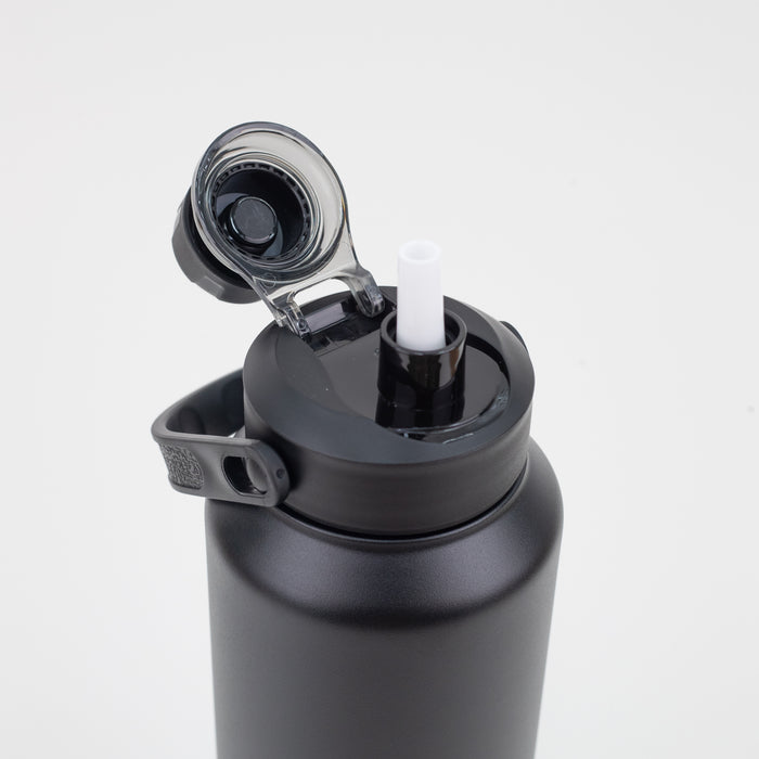 Dubblin - Jumbo Double Wall Vacuum Insulated Water Bottle - Black(1800ml)