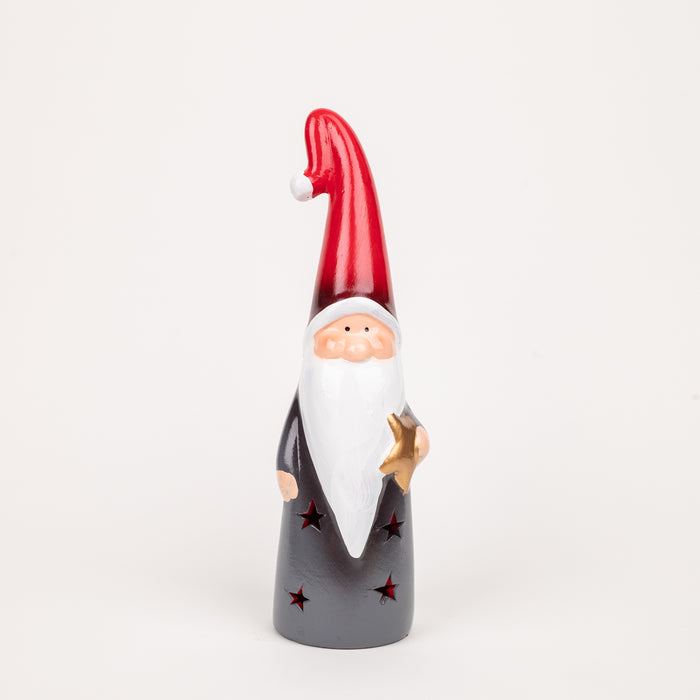 Ceramic Santa Claus Statue for Christmas Decor Showpiece