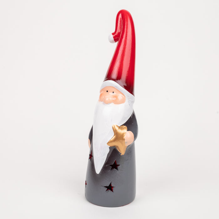 Ceramic Santa Claus Statue for Christmas Decor Showpiece