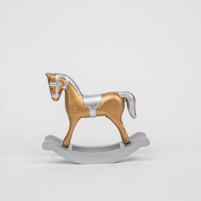 Christmas Tabletop Rocking Horse Figurine