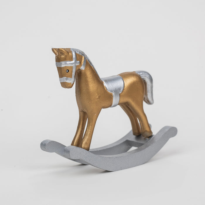 Christmas Tabletop Rocking Horse Figurine