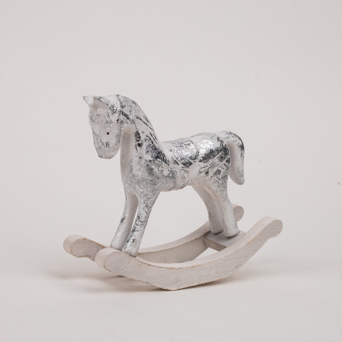 Christmas Tabletop Rocking Horse Figurine