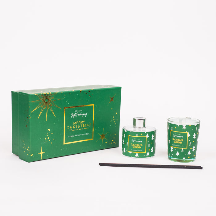 christmas-candle-&-reed-diffuser-gift-set-green-open-view