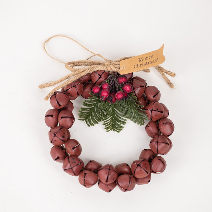 Christmas Bell Wreath Garland Hanging Pendant