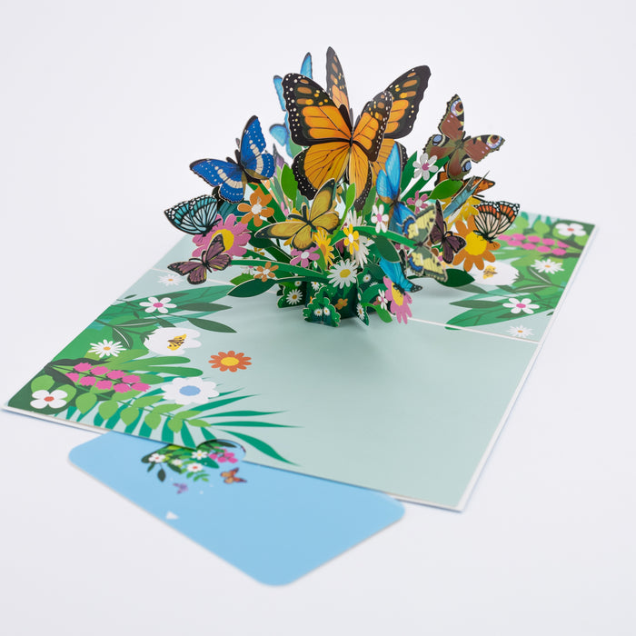 Beautiful 3D Popup Handcrafted Greeting Card - Flower Bloom