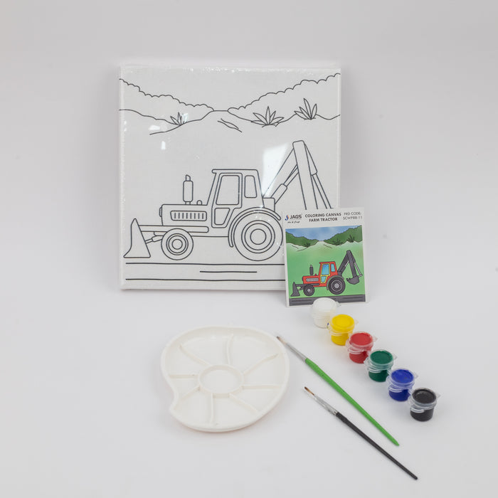 JAGS Stretched Canvas For Kids 8 X 8 Inch - JCB