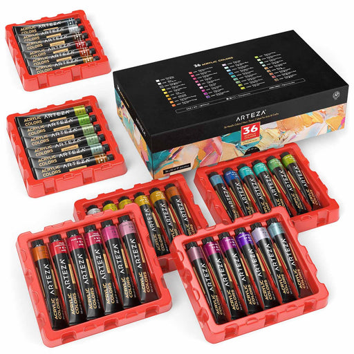 Arteza Woodless Graphite Pencils, Assorted Sizes - Set of 12