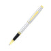 cross-coventry-AT0665-2-chrome-gold-rollerball-pen-front-view