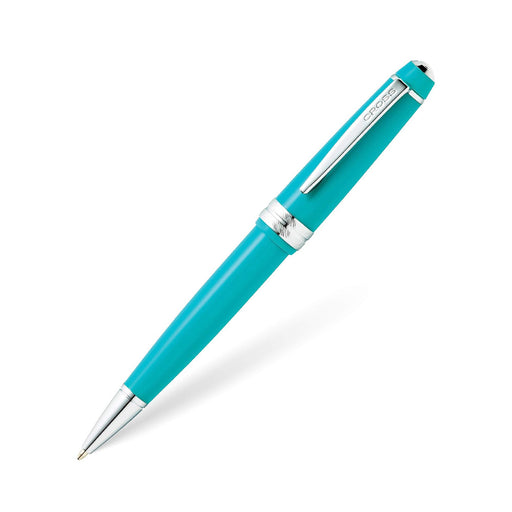 cross-bailey-light-AT0742-6-polished-teal-resin-ballpoint-pen-front-view