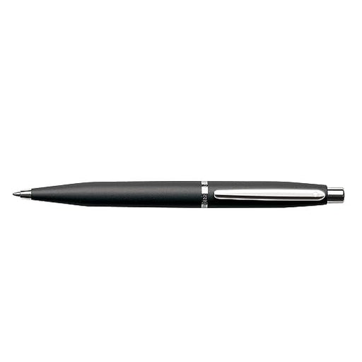 sheaffer-vfm-9405-matte-black-with-chrome-trims-ballpoint-pen-side-view