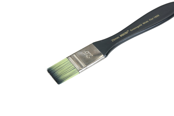 Brustro Artists Greengold Acrylic Brush Wide Flat Series 1800 (25MM)