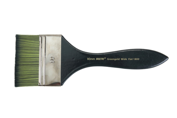 Brustro Artists Greengold Acrylic Brush Wide Flat Series 1800 (80MM)