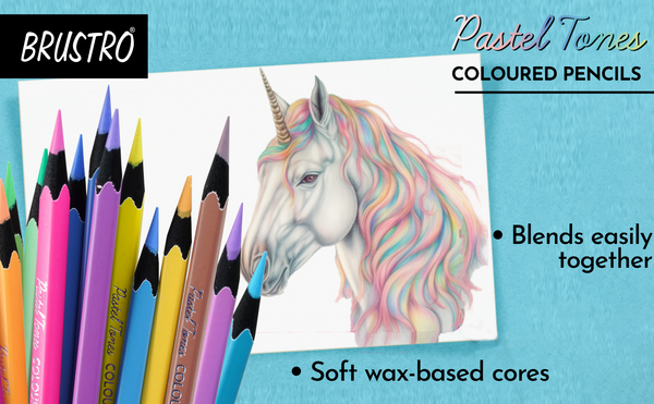 Brustro rtist's Coloured Pencils Pastel Tone Set of 36