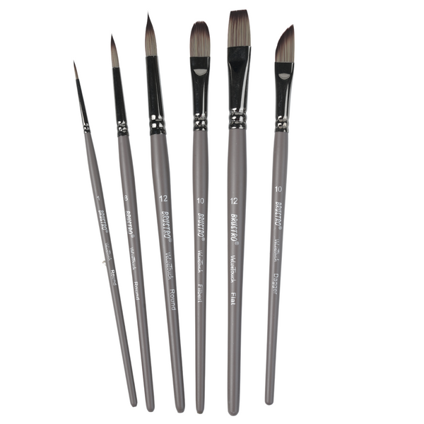 Brustro VelveTouch Artist Brush Set of 6