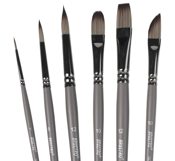 Brustro VelveTouch Artist Brush Set of 6