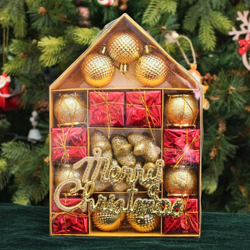 bauble-kit-berry-red-&-gold (22 pcs)-front-view