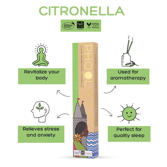 PHOOL - Natural Incense Sticks - Citronella