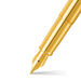 sheaffer-100-9372-glossy-pvd-gold-fountain-pen-with-pvd-gold trim-nib-view